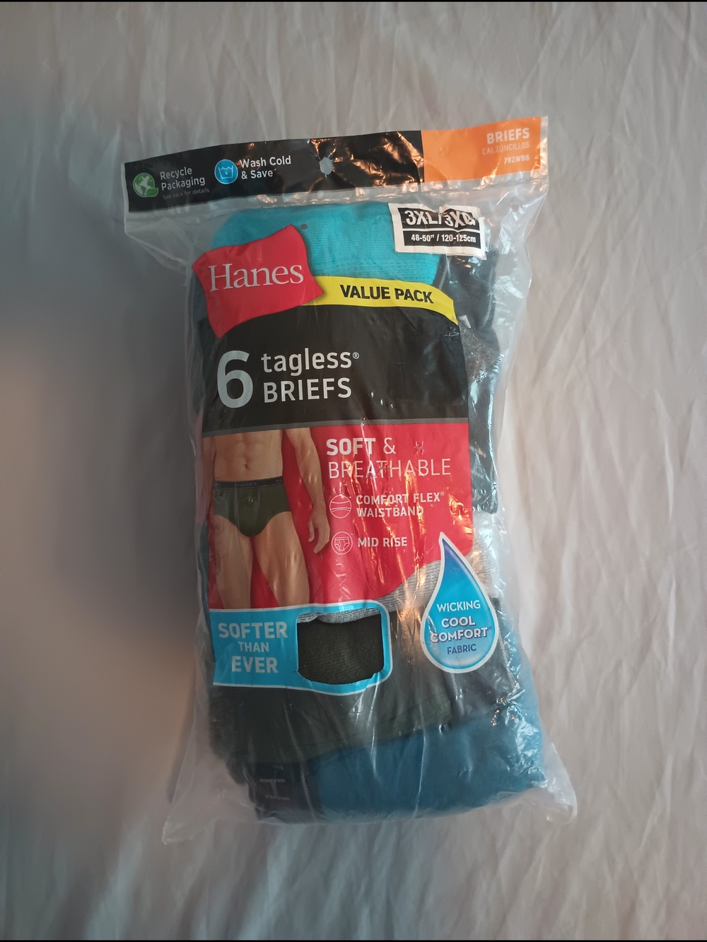 Hanes Men's Comfort Flex Mid-Rise Brief Underwears